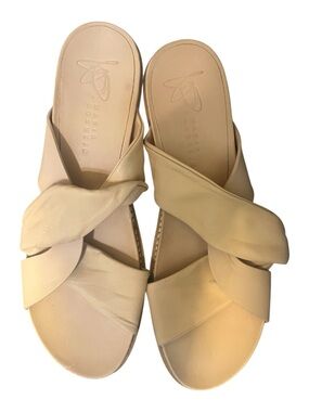 Zero + Maria Cornejo crossover twisted leather slides